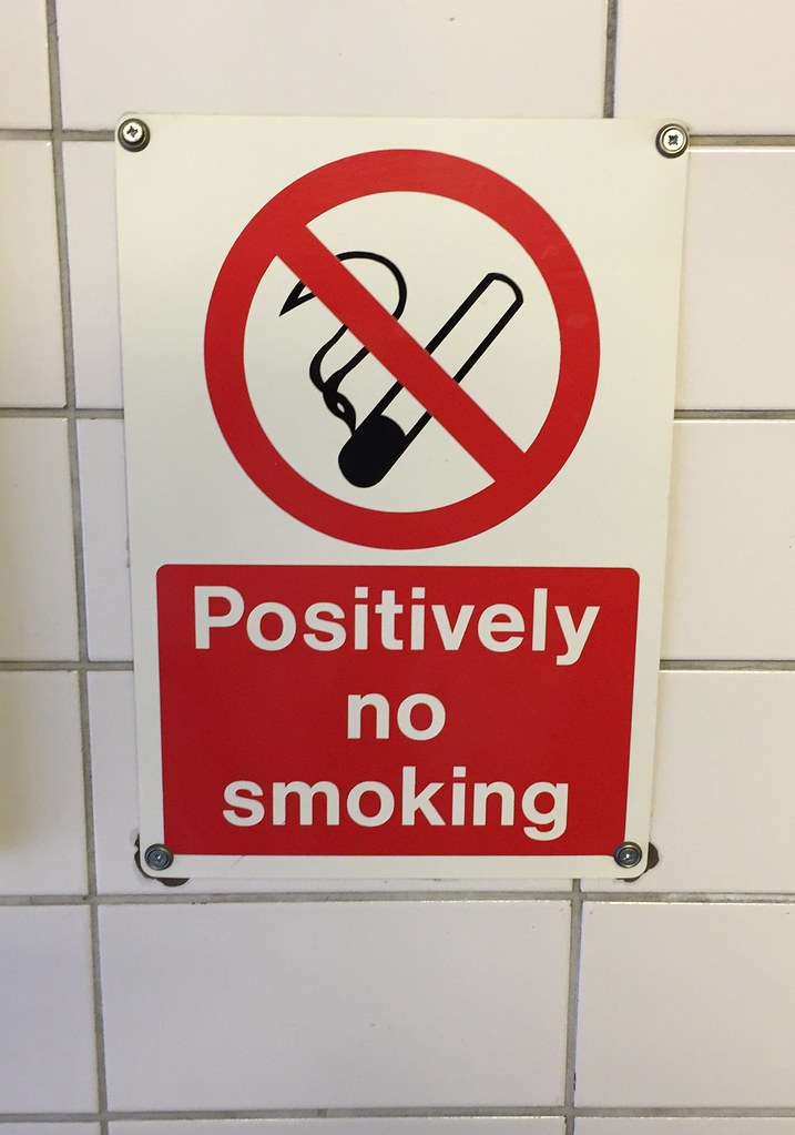 Positively no smoking