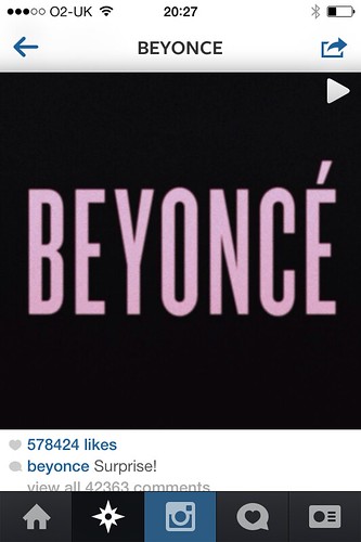Beyonce album launch Instagram