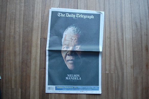 The Daily Telegraph - Nelson Mandela death