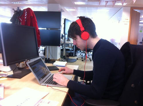 Even his headphones are cool