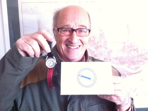 Dad with his Mr Jones Christmas card