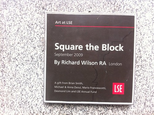 Square the Block by Richard Wilson RA