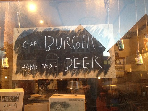 Craft burgers, hand made beer (best sign I've seen in ages)