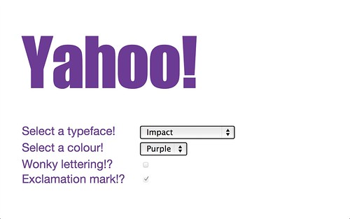 Blech's Yahoo! logotron