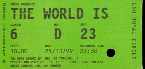 The World Is Not Enough, Leicester Square Odeon 25 November 1999