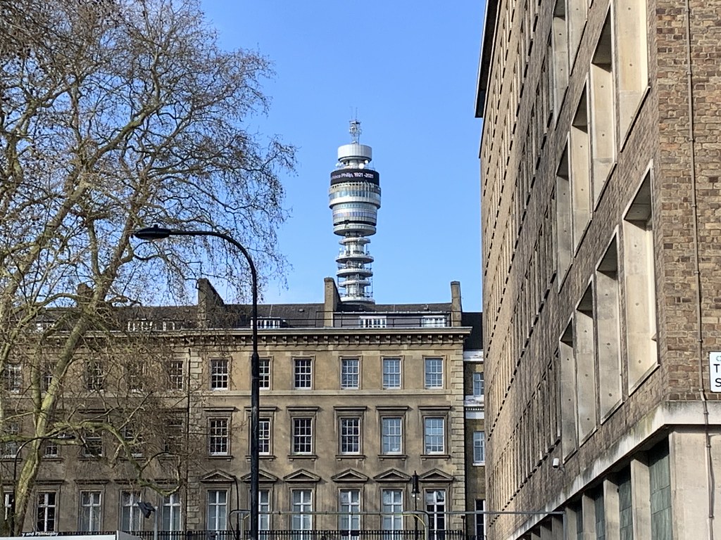 Prince Phillip on the BT Tower